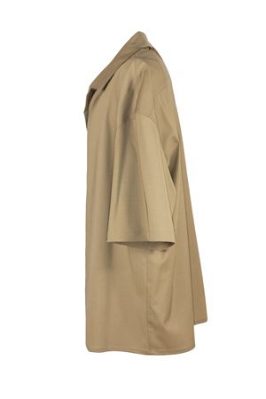 Camicia bowling beige misto lana YES LONDON | XCM7236FANGO